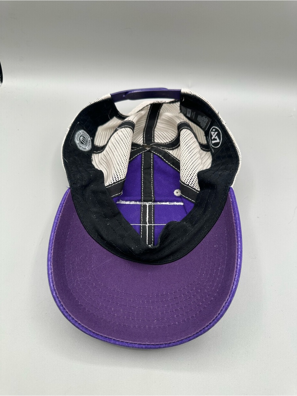 TCU ‘47 Brand Horned Frogs Arid Adjustable Trucker Hat Team Patch OSFA Purple - Picture 5 of 8